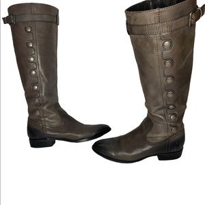 Arturochuang Leather Knee high boots